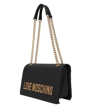 LOVE MOSCHINO BOLD LOVE Torba na ramię z łańcuszkiem Czarny - Torby damskie - 3