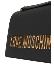 LOVE MOSCHINO BOLD LOVE Torba na ramię z łańcuszkiem Czarny - Torby damskie - 4