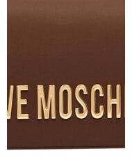 LOVE MOSCHINO BOLD LOVE Torba na ramię z łańcuszkiem kasztan - Torby damskie - 8