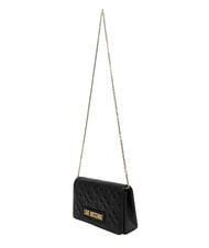 LOVE MOSCHINO SMART DAILY Kopert&oacute;wka z łańcuszkiem Czarny - Torby damskie - 3