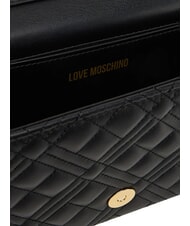 LOVE MOSCHINO SMART DAILY Kopert&oacute;wka z łańcuszkiem Czarny - Torby damskie - 6