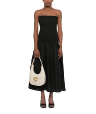 LOVE MOSCHINO EMBOSSED Torba na ramię kość słoniowa - Torby damskie - 2