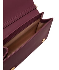 LOVE MOSCHINO SMART DAILY Kopert&oacute;wka z łańcuszkiem wino - Torby damskie - 6