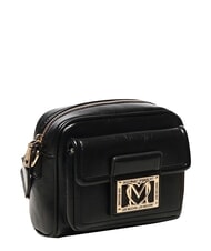 LOVE MOSCHINO LOCKED IN GOLD Mała torba na ramię Czarny - Torby damskie - 2