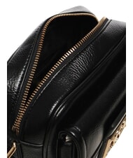 LOVE MOSCHINO LOCKED IN GOLD Mała torba na ramię Czarny - Torby damskie - 4