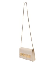 LOVE MOSCHINO SMART DAILY Kopert&oacute;wka z łańcuszkiem kość słoniowa - Torby damskie - 3