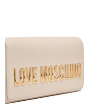 LOVE MOSCHINO SMART DAILY Kopert&oacute;wka z łańcuszkiem kość słoniowa - Torby damskie - 5
