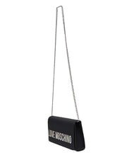 LOVE MOSCHINO SMART DAILY Kopert&oacute;wka z łańcuszkiem Czarny/Czarny - Torby damskie - 3