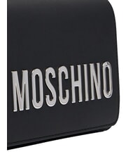 LOVE MOSCHINO SMART DAILY Kopert&oacute;wka z łańcuszkiem Czarny/Czarny - Torby damskie - 7