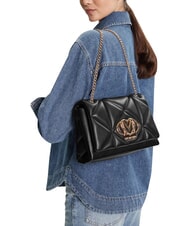 LOVE MOSCHINO EMBOSSED Torba na ramię / torba na ramię Czarny - Torby damskie - 2