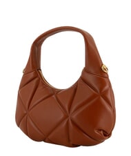 LOVE MOSCHINO EMBOSSED Torebka z paskiem na ramię kasztan - Torby damskie - 4