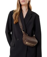 LOVE MOSCHINO GIANT Mała torebka z paskiem na ramię Boję się - Torby damskie - 2