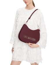 LOVE MOSCHINO BOLD LOVE Torba na ramię wino - Torby damskie - 2
