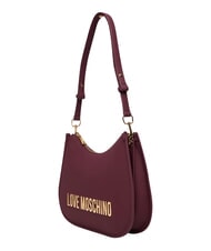 LOVE MOSCHINO BOLD LOVE Torba na ramię wino - Torby damskie - 3