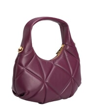 LOVE MOSCHINO EMBOSSED Torebka z paskiem na ramię wino - Torby damskie - 3