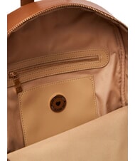 LOVE MOSCHINO EMBOSSED Plecak z kieszenią przednią kasztan - Torby damskie - 5