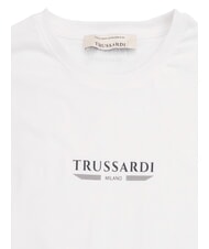 TRUSSARDI BASIC Koszulka bawełniana z kr&oacute;tkim rękawem biały - Koszulki męskie - 2
