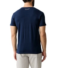 TRUSSARDI BASIC Koszulka bawełniana z kr&oacute;tkim rękawem marynarka wojenna - Koszulki męskie - 2