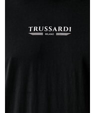 TRUSSARDI BASIC Koszulka bawełniana z kr&oacute;tkim rękawem czarny - Koszulki męskie - 5