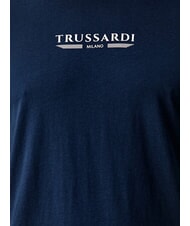TRUSSARDI BASIC Koszulka bawełniana z kr&oacute;tkim rękawem marynarka wojenna - Koszulki męskie - 5