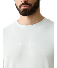 TRUSSARDI BASIC Koszulka bawełniana z kr&oacute;tkim rękawem lazur - Koszulki męskie - 3