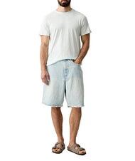 TRUSSARDI BASIC Koszulka bawełniana z kr&oacute;tkim rękawem lazur - Koszulki męskie - 4