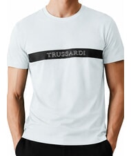 TRUSSARDI DIGITAL LEVRIERO Koszulka bawełniana z kr&oacute;tkim rękawem lazur - Koszulki męskie - 3