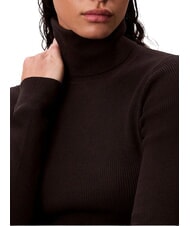 CALVIN KLEIN CK JEANS Sweter z golfem, długie rękawy ck czarny - Koszulki damskie - 4