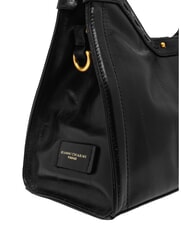 GIANNI CHIARINI AURORA Torebka z paskiem na ramię, ze sk&oacute;ry Czarny - Torby damskie - 5