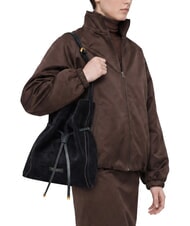 GIANNI CHIARINI SIENNA Sk&oacute;rzana torba wiaderkowa, torba na ramię noc - Torby damskie - 2