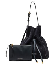 GIANNI CHIARINI SIENNA Sk&oacute;rzana torba wiaderkowa, torba na ramię noc - Torby damskie - 5