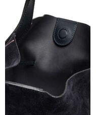 GIANNI CHIARINI SIENNA Sk&oacute;rzana torba wiaderkowa, torba na ramię noc - Torby damskie - 6