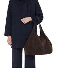 GIANNI CHIARINI DUA Torba na ramię, sk&oacute;ra mokka - Torby damskie - 8