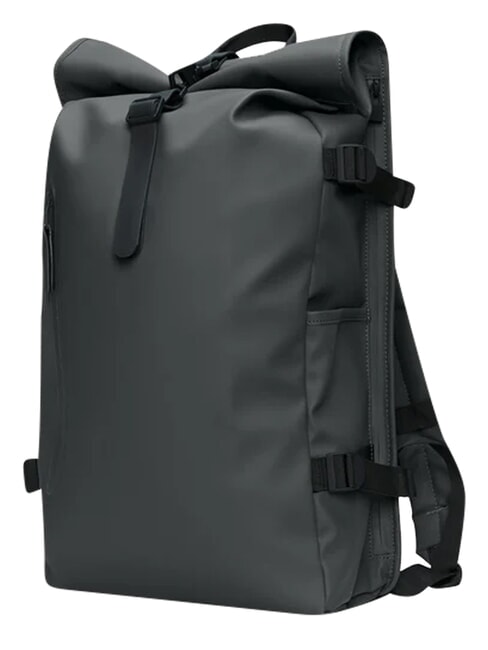 ROLLTOP RUCKSACK Plecak ciemnoszary - Plecaki szkolne i rekreacyjne