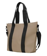 RAINS TOTE BAG MINI Torba wodoodporna beżowy - Torby damskie - 3