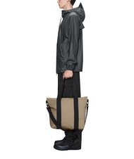 RAINS TOTE BAG MINI Torba wodoodporna beżowy - Torby damskie - 4