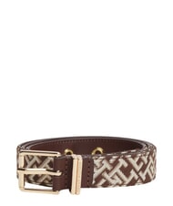 TOMMY HILFIGER TH SQUARE Pasek klasyczny khaki - Paski - 3
