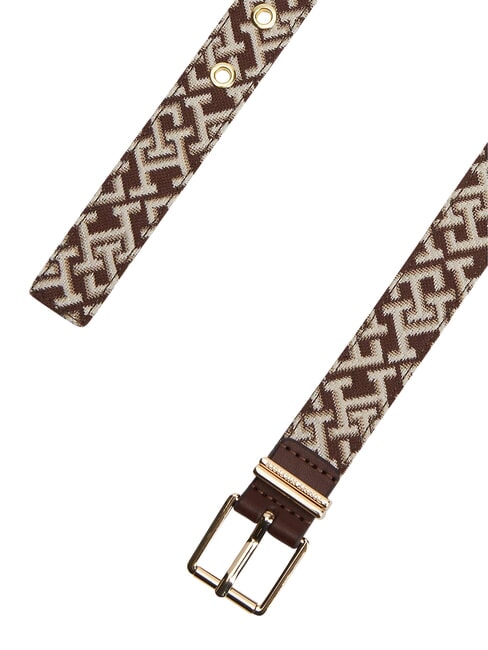 TH SQUARE Pasek klasyczny khaki - Paski