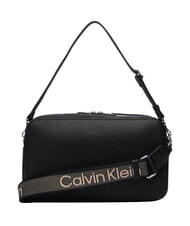 CALVIN KLEIN WEBBING Torba na ramię z paskiem na ramię na czarno - Torby damskie - 4