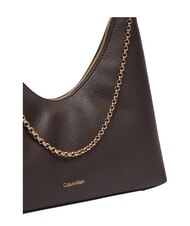 CALVIN KLEIN EMBLEM HW Torba na ramię pyszne/antyczne srebro - Torby damskie - 5