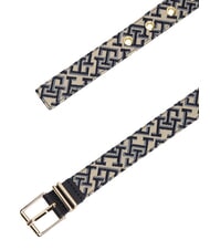 TOMMY HILFIGER TH SQUARE Pasek kosmiczny niebieski - Paski - 2