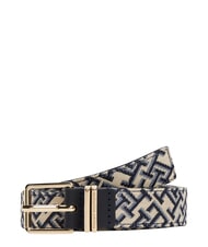 TOMMY HILFIGER TH SQUARE Pasek kosmiczny niebieski - Paski - 3