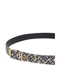 TOMMY HILFIGER TH SQUARE Pasek kosmiczny niebieski - Paski - 4
