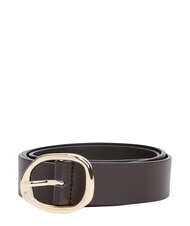TOMMY HILFIGER TH SCULPT Pasek sk&oacute;rzany brązowy fondant - Paski - 3
