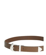 TOMMY HILFIGER TJW SEASONAL COOL Pasek sk&oacute;rzany ciemny khaki g&oacute;rski - Paski - 3