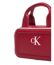 CALVIN KLEIN CONTRAST CK Mała torebka z paskiem na ramię Wino Bordeaux - Torby damskie - 5