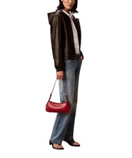 CALVIN KLEIN HARDWARE MONOGRAM Torba na ramię Wino Bordeaux - Torby damskie - 2