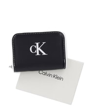 CALVIN KLEIN CONTRAST CK Mały portfel na czarno - Portfele damskie - 4