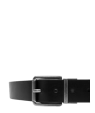 CALVIN KLEIN CASUAL ROLLER Dwustronny pasek sk&oacute;rzany czarny/ciemnobrązowy/antyczny s - Paski - 3