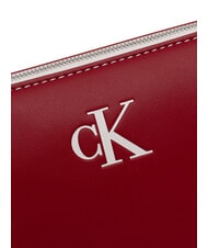 CALVIN KLEIN CONTRAST CK Torba na ramię Wino Bordeaux - Torby damskie - 4